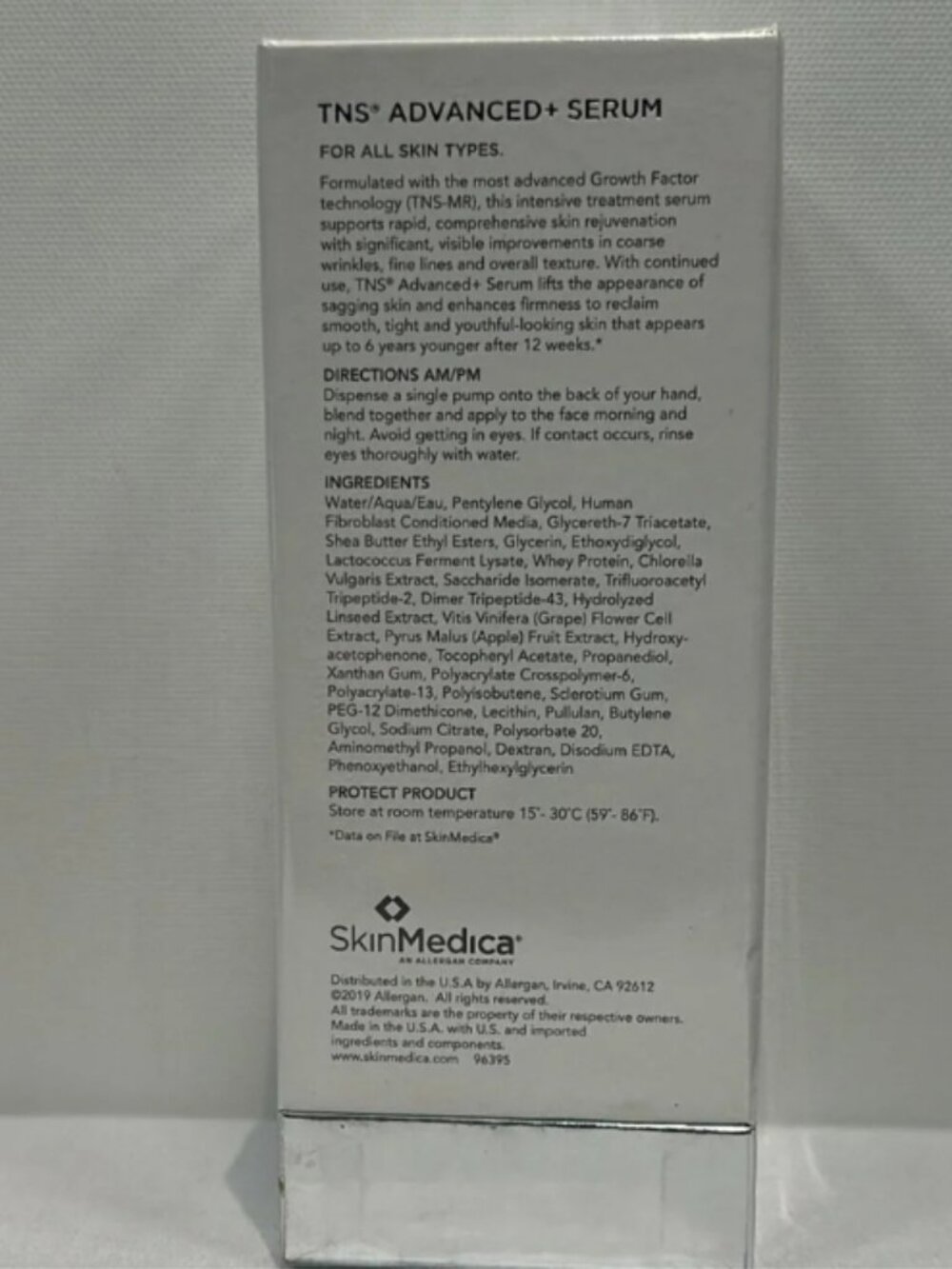 SkinMedica TNS Advanced+ Serum 1oz/30ml New In Box Anti-Aging Facial Serum - Picture 2 of 2